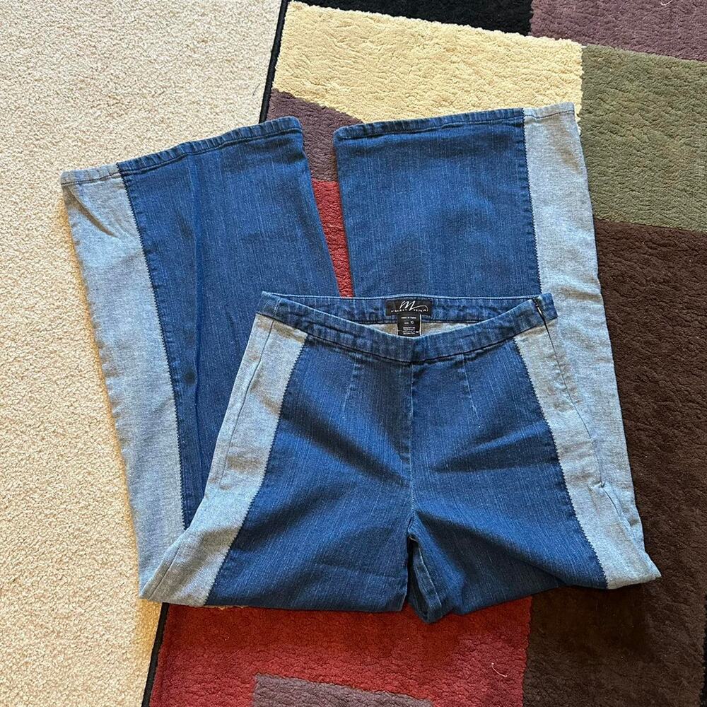 vintage y2k wide leg baggy unique denim pants midnight velvet